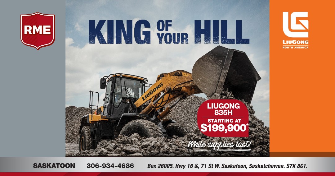 Find a Liugong 835H Wheel Loader now starting at only $199,900 while supplies last. Be the king of your hill. rockymtn.com/promotions/liu… . . . #RME #Liugong #WheelLoader #Construction #Deals