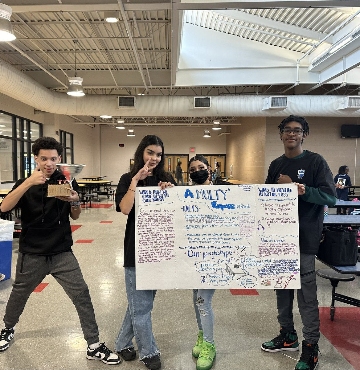 Shoutout to John Welsh’s FIRST Lego League Challenge team on their amazing innovation project! The robotics club decided to design a prototype to help people that have suffered from hearing loss. They presented their ideas back in December at our Mega event!! Great job! #PRC