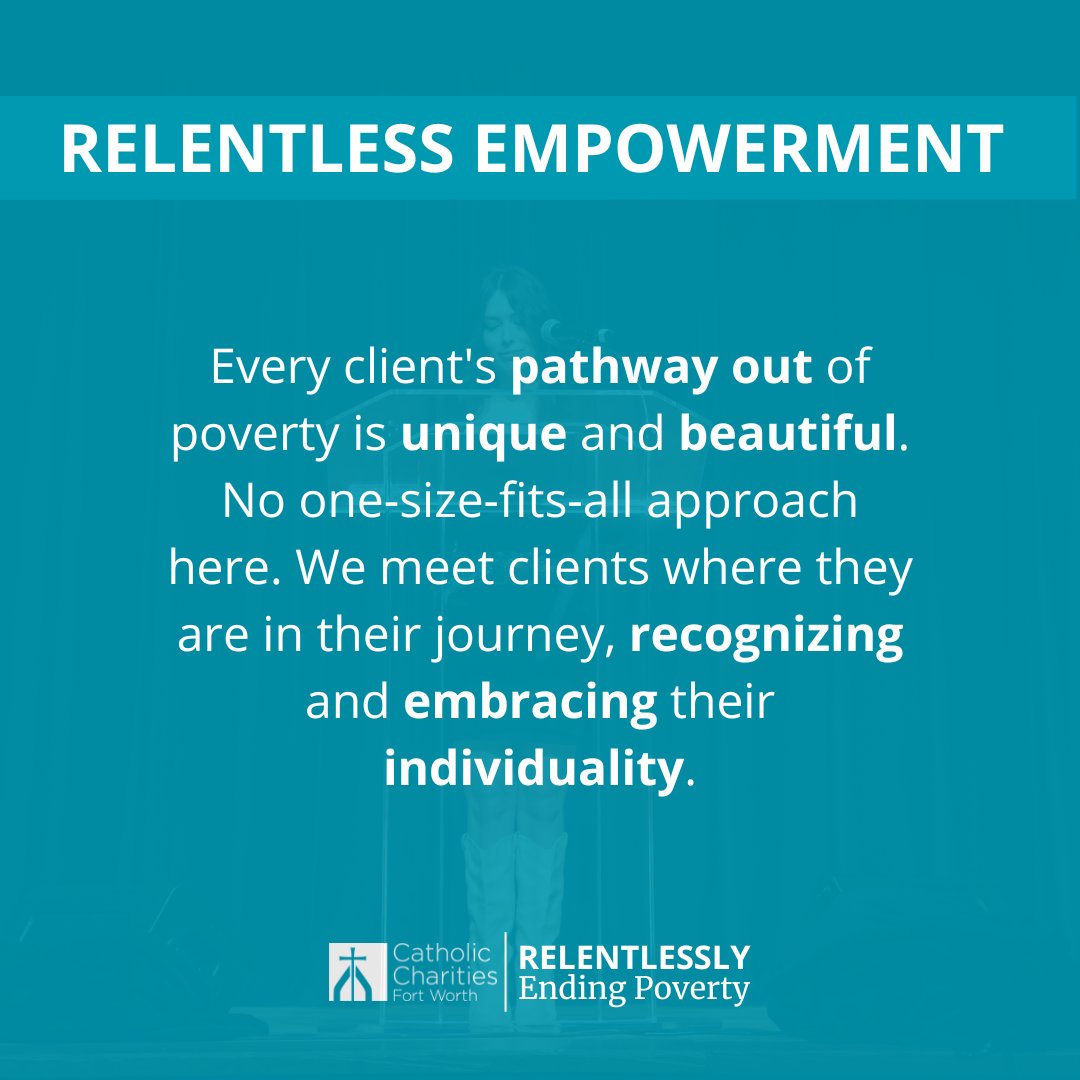 Every client's pathway out of poverty is unique and beautiful. No one-size-fits-all approach here. We meet clients where they are in their journey, recognizing and embracing their individuality. #RelentlesslyEndingPoverty