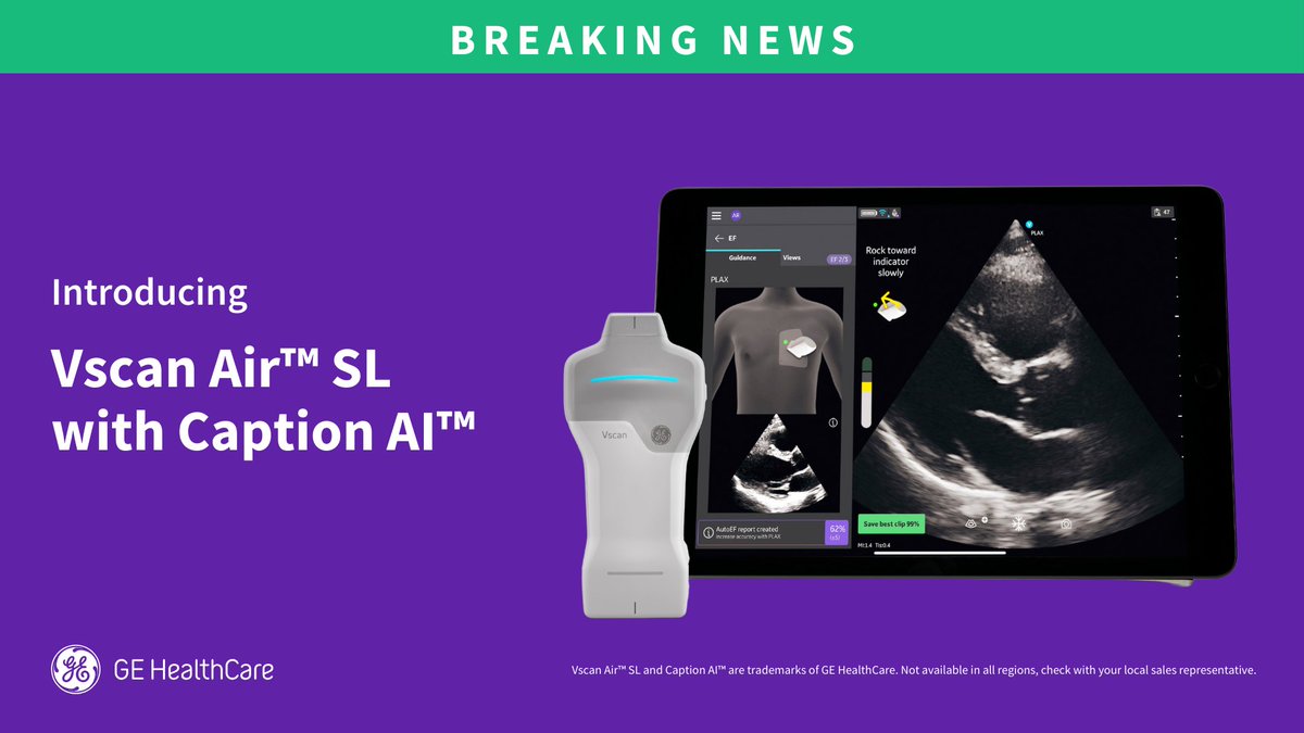We are excited to announce Caption AI™ is now available on the Vscan Air™ SL in the USA! This AI-driven software brings real-time cardiac guidance and AutoEF to help you feel confident in acquiring cardiac images for rapid assessments at the point of care. Learn more about the…