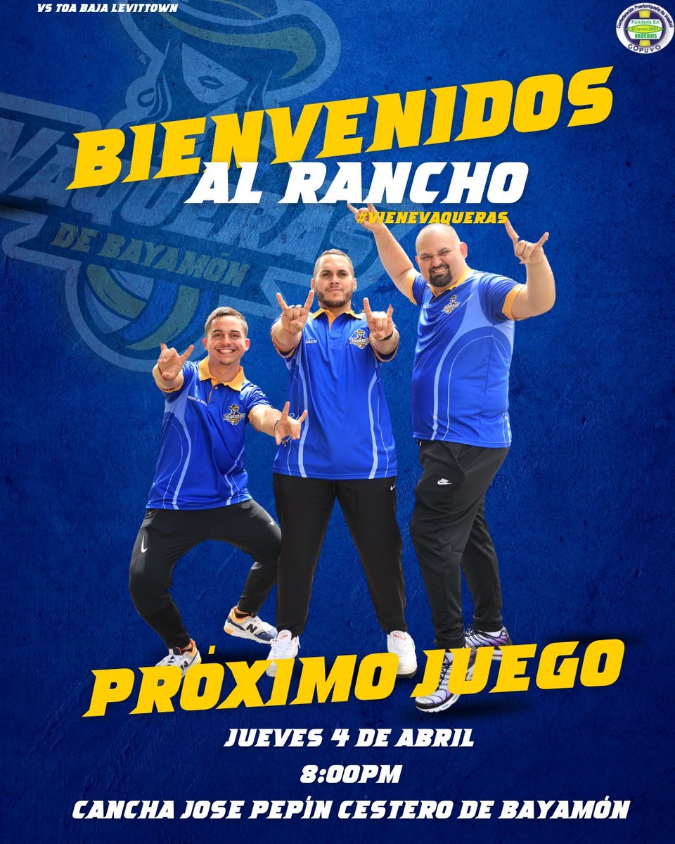 ciudadebayamon's tweet photo. #PróximoJuego #LasVaqueras https://t.co/VPBFmkfCrB