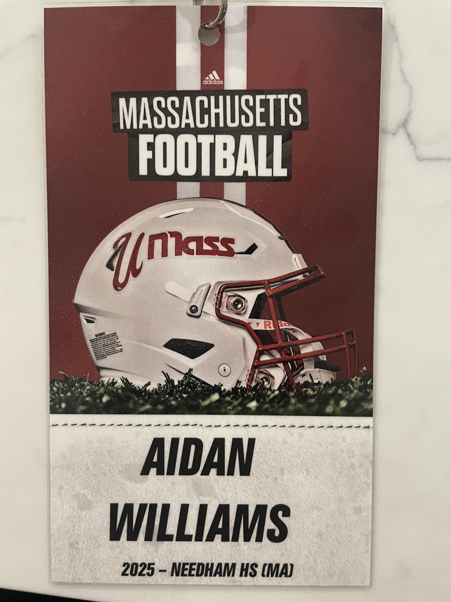 Thank you @UMassFootball for a great visit yesterday. Loved talking to the coaches about the future of the program and I look forward to being back!!! @FBCoachDBrown @CoachMLiv @CoachMcCray9 @coachbenalbert