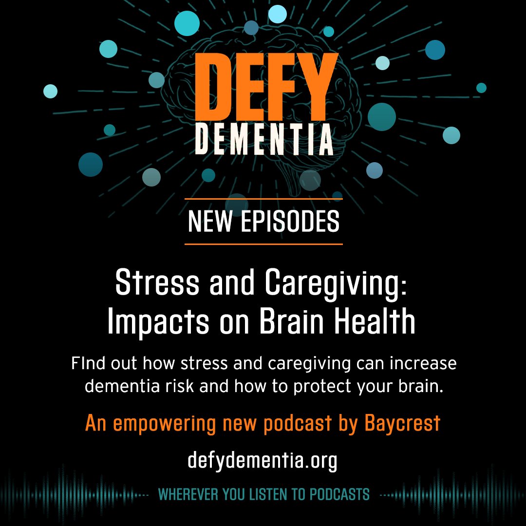 The Defy Dementia podcast is back with a two-part special about stress and caregiving. Tune in at defydementia.org, or anywhere you get your podcasts, for practical tips to help you protect your brain. #dementia #brainhealth #aging #caregiving #stress