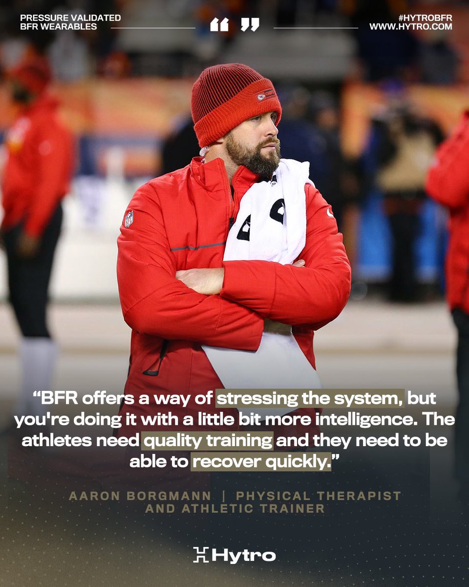 When time is tight, it is important to allow sufficient opportunity to recover The use of tools like Hytro BFR can support efficient recovery and training 🔗To hear more from Aaron, click the link below hytro.com/journal/episod… #HytroBFR #AaronBorgmann #Recovery #NFL