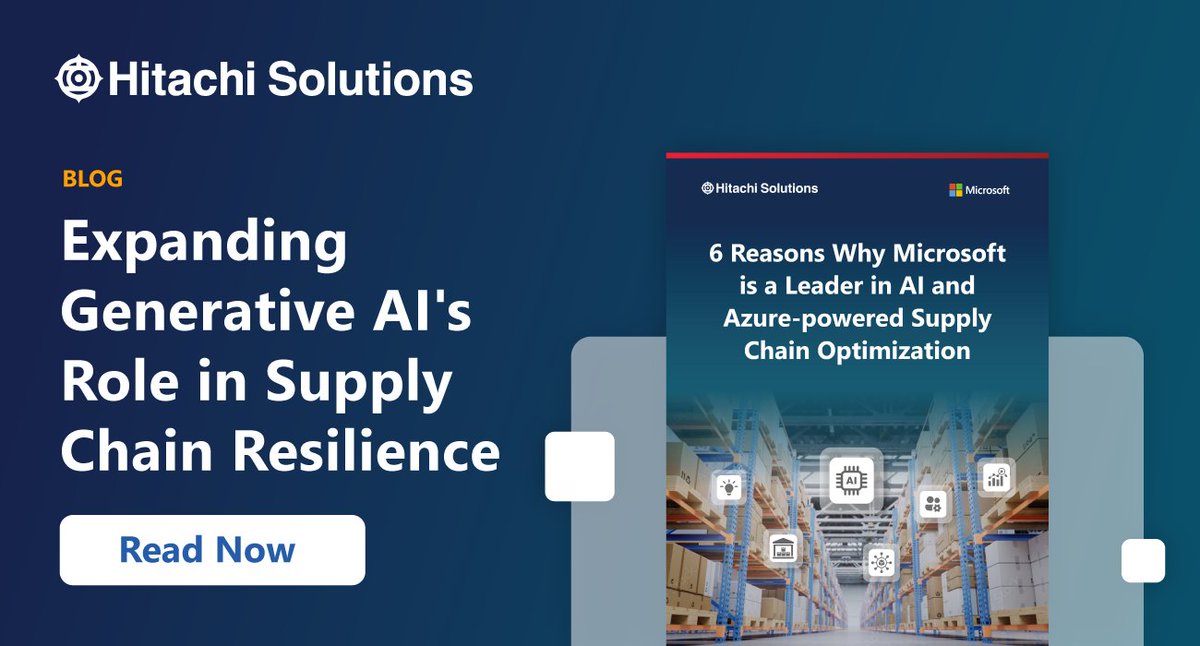 Manufacturing supply chain challenges and complexities continue to disrupt the way companies sell products and services. Read our blog for insight on how Generative AI is providing immediate value, without having to undertake costly transformation. ow.ly/cjfe50R7vz1