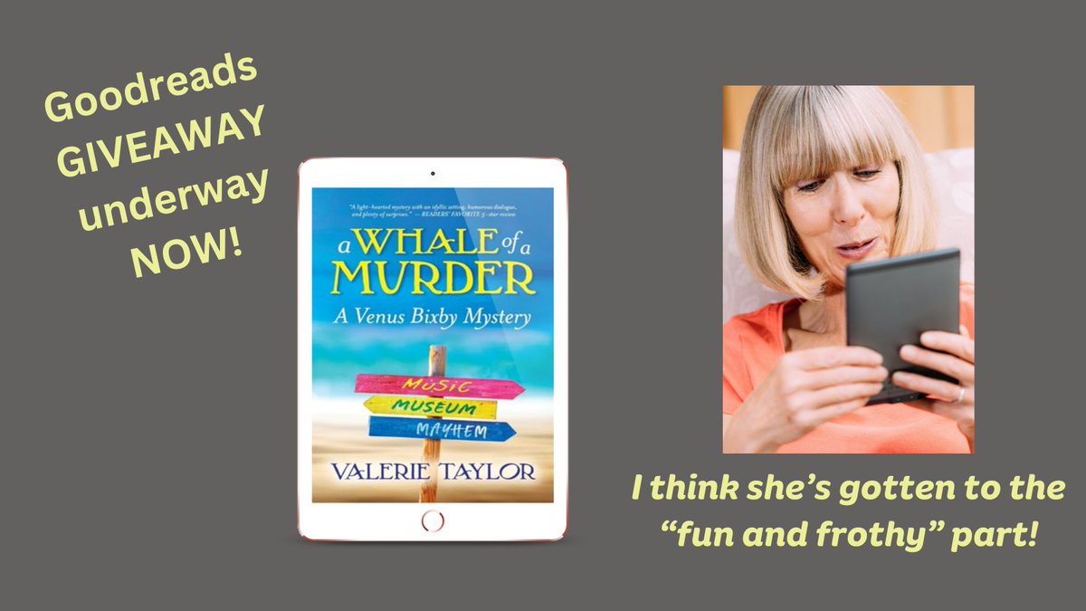 Why should u enter this @GOODREADS #giveaway? Because “this book blends #humor, #mystery and a truly wonderful setting … not just for lovers of #cozymysteries...” Enter today! #readerswanted #WHALES @NewBedford_MA goodreads.com/giveaway/show/…