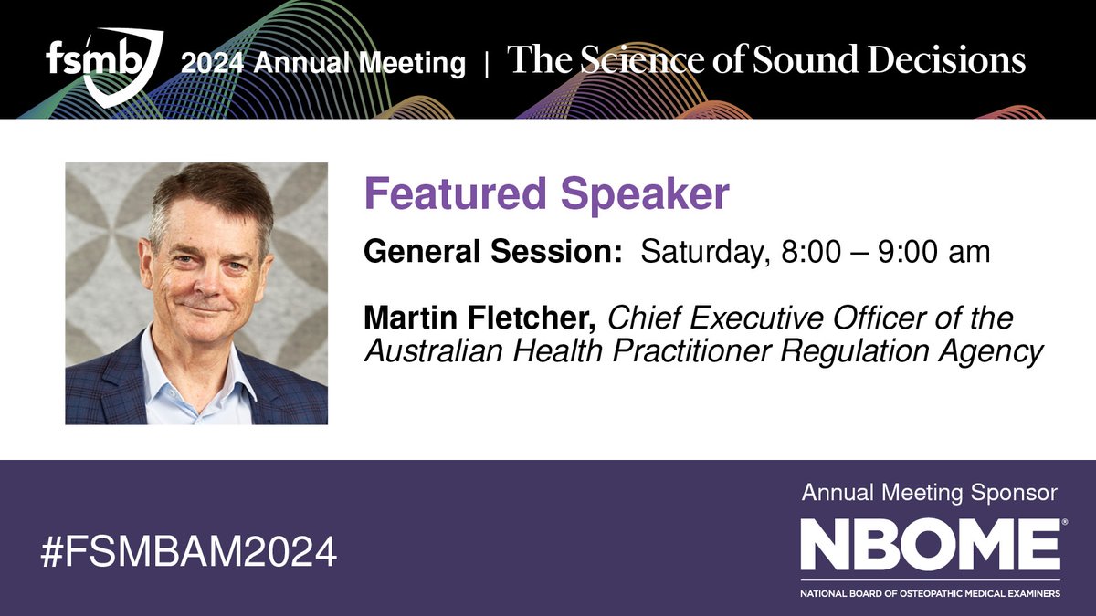 Regulators share challenges in balancing the need to take action to protect patients while making regulatory processes as humane as possible. At #FSMBAM2024, hear from an international authority on the impact of discipline on licensees & how to improve communications & fairness