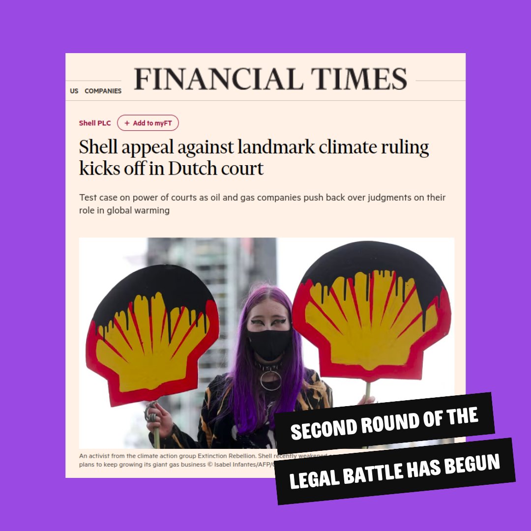 The hearings of the appeal of the climate case against Shell have started in The Hague. Much is at stake. 👉 Check out why this climate case is so important and how to follow it: bit.ly/climate-case-s… #ClimateCaseShell #Shell