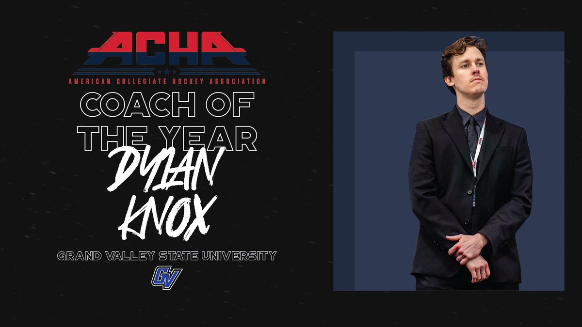 Men's Division 3 would like to congratulate Dylan Knox, Head Coach of Grand Valley State, as their 23/24 National Coach of the Year