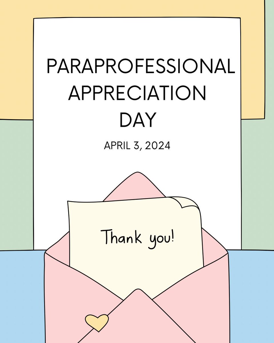 Behind every classroom's success, there's a paraprofessional lending their support, love, and dedication. Today, let's shine a spotlight on these unsung heroes. Happy Paraprofessional Appreciation Day! ⭐️
