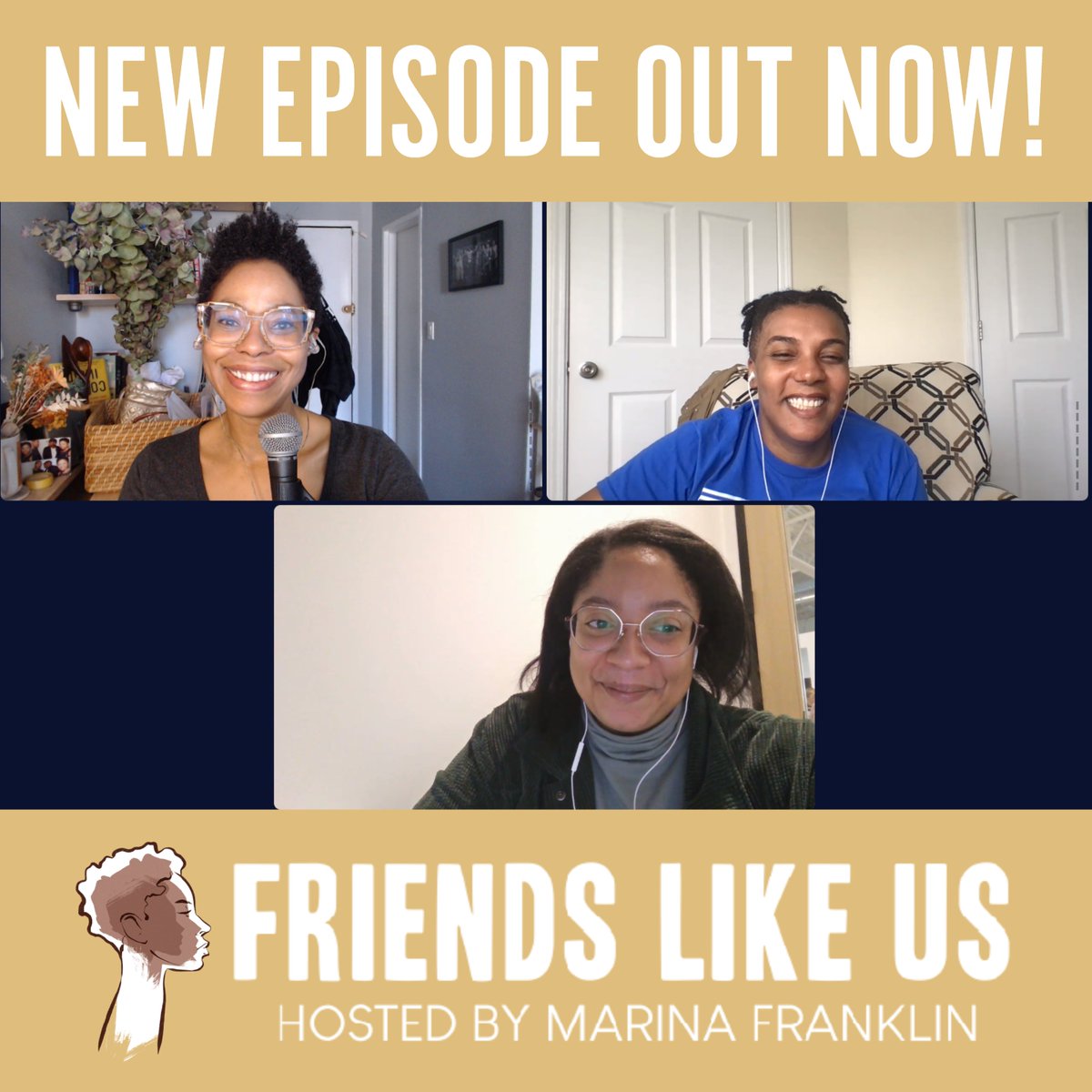 NEW CONTENT ALERT! Join us this #FriendsLikeUs day with host @marinayfranklin & friends @theashleyray @TastyKeish for a great convo on #hollywoodculture #socialmedia #screenwriting and more! #ListenNow here! ow.ly/AIxw50Jr4NV Be sure to leave a review on #ApplePodcasts!