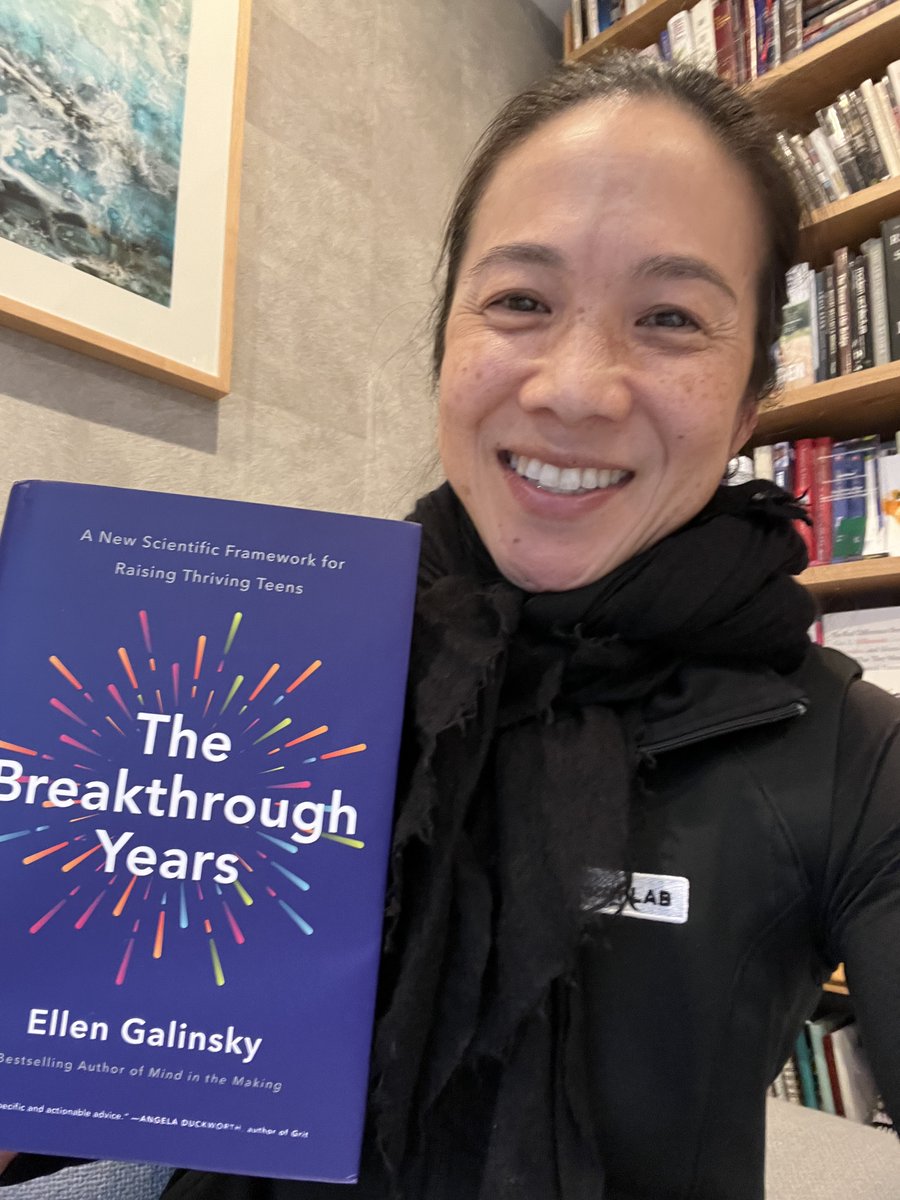 Beautifully written, extensively researched, and full of specific and actionable advice, The Breakthrough Years is essential reading for anyone who has wondered what we can do to help the teenagers we love thrive. Check out @ellengalinsky's book: a.co/d/iNd5f1l