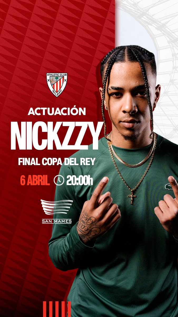 Mi primera vez cantando en mi ciudad  y poder hacerlo en San Mamés es increíble 🤩❤️❤️ #AthleticClub #nickzzy #bilbao #sanmames