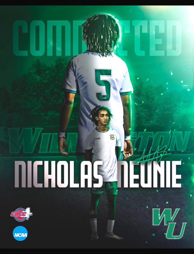 Congratulations to Nicholas Neunie for committing to Wilmington University to play collegiate soccer. Honor well deserved. Best of luck to you Nicholas.