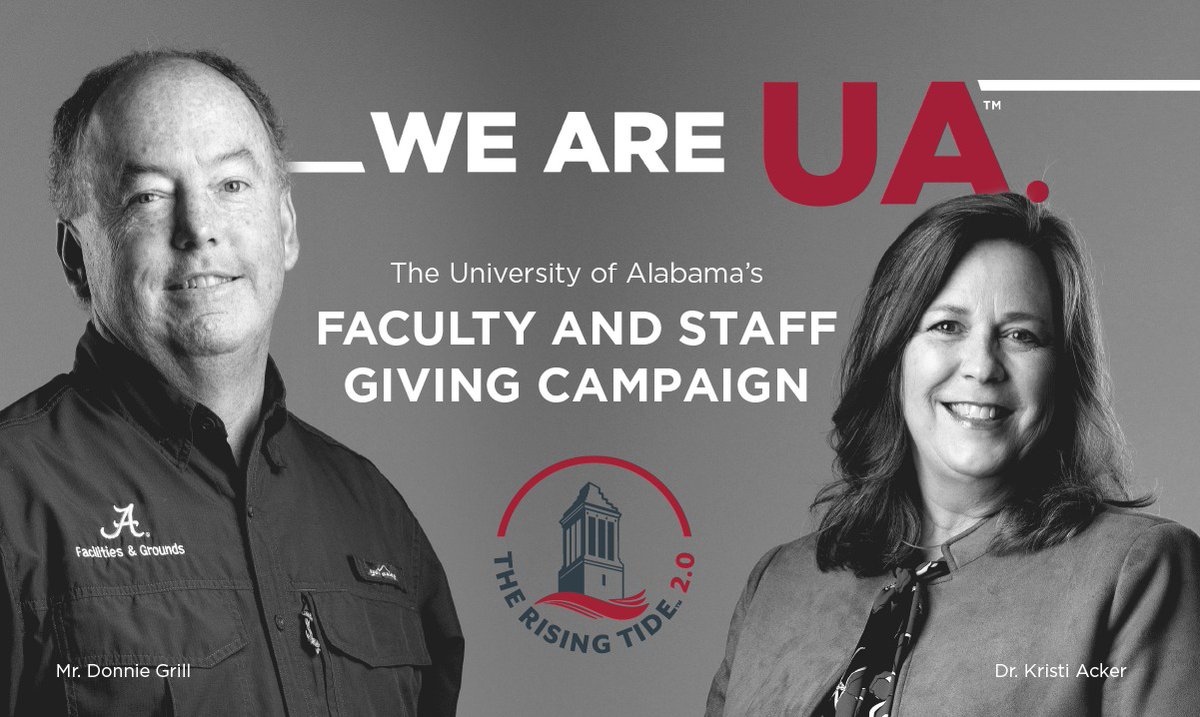 Join your fellow colleagues in promoting the spirit of philanthropy across our campus. Participation in We Are UA demonstrates commitment and pride for our institution. Make your gift by visiting weareua.ua.edu from now until April 18! #weareua #universityofalabama