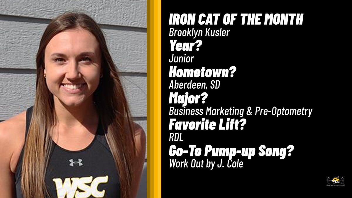 INTRODUCING YOUR FEMALE IRON CAT OF THE MONTH‼️Brooklyn has been such a great addition and continues to amaze the strength staff every single lifting session!
