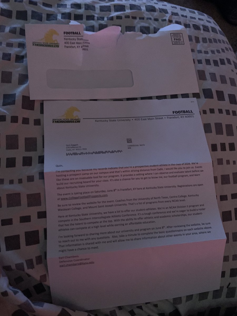 Thank you for the invite @CoacEChambers <a href="/CoachEzell45/">Chris Ezell</a> <a href="/KYSUFB/">Kentucky State University Football</a>