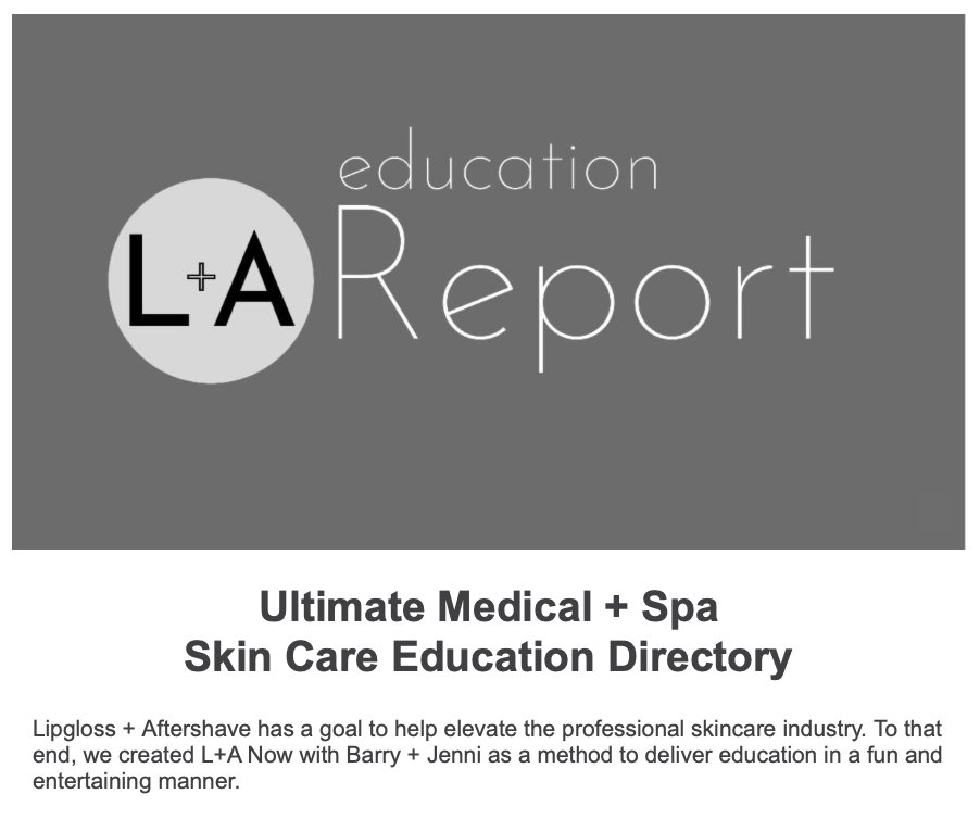 Check out these 13 classes from our friends at @LipglossTweets 
#spa #wellness #skincare #Esthetician #spatreatment #dayspa #medspa #skincareindustry
#education #class
 bit.ly/3ZCPSQK