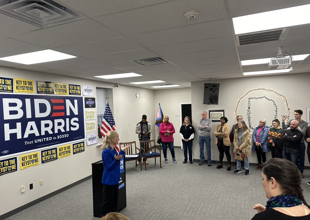 A beautiful time at the opening of @BidenHQ in Montgomery County the other week—surrounded by friends ready to re-elect @JoeBiden and @KamalaHarris!