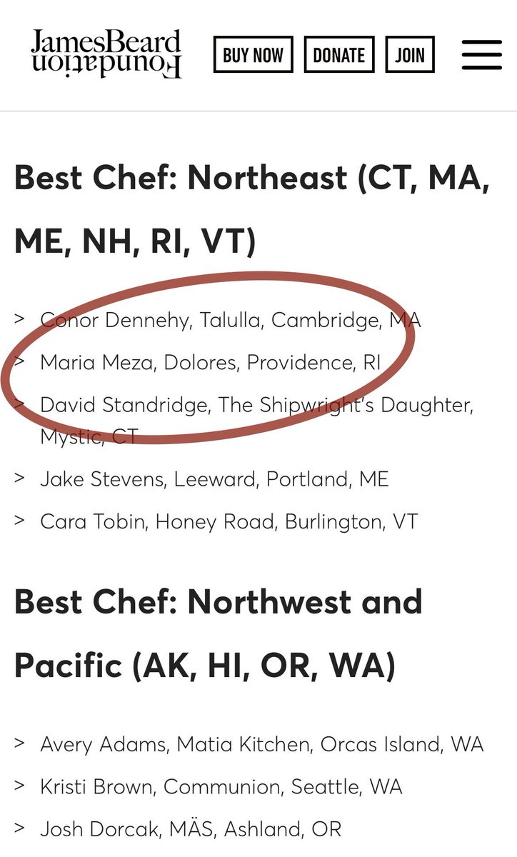 Congratulations to Maria Meza of Dolores who has just been named a James Beard Best Chef: Northeast finalist! 🌟 #gopvd #pvdeats