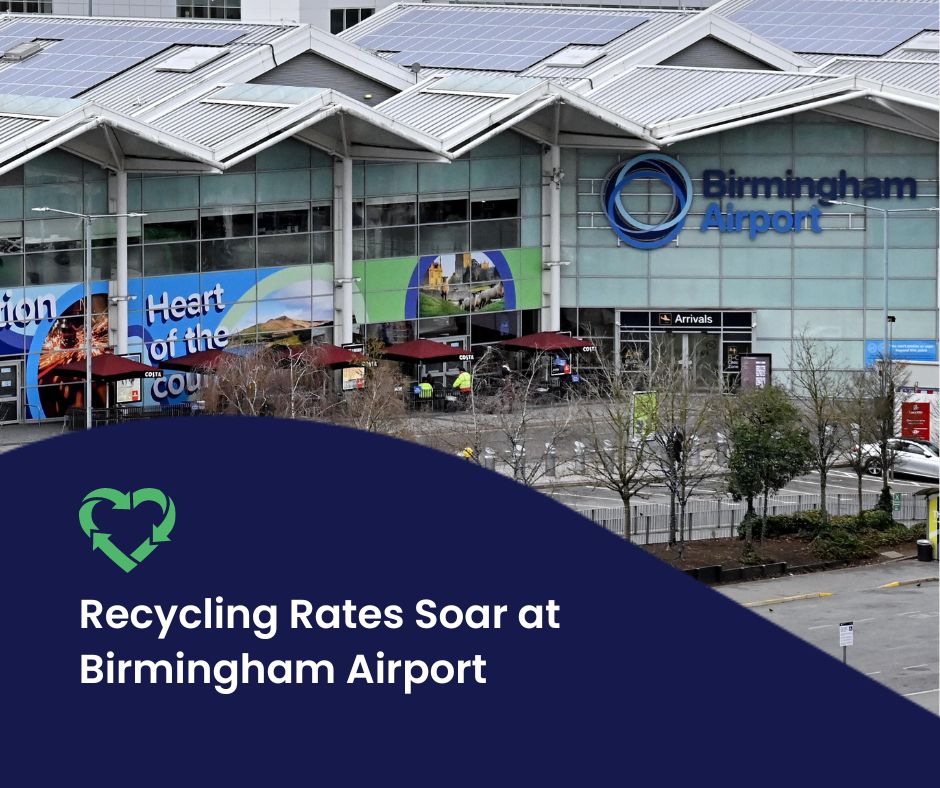 Proud to help #BirminghamAirpor become the first globally to launch a unique recycling solution, boosting its recycling rates significantly! Kudos to The Green Block for the innovation. 🌍✈️ Read more: birminghamairport.co.uk/media-informat… #FacMan #Sustainability #Innovation #Airport