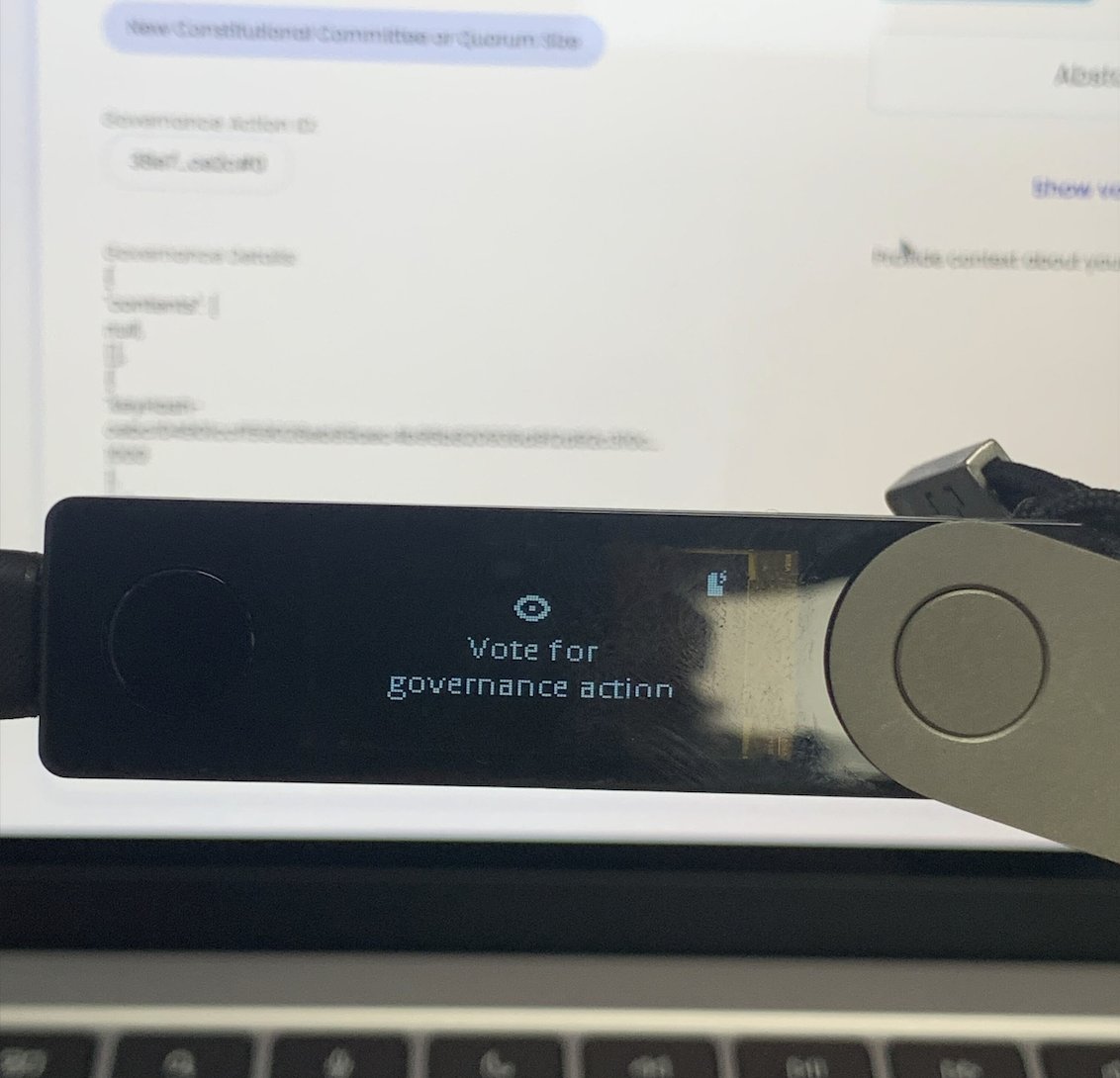 📣Calling governance trailblazers📣

Did you know; more people have been to the moon than have used a hardware wallet on GovTool 💡

You can use the experimental Voltaire (Conway) Ledger firmware, with Nufi SanchoNet wallet on GovTool!