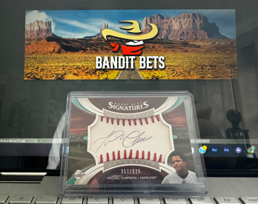 heistoftheday's tweet photo. 🔥Giveaway Time🔥
Chance to win a Miguel Cabrera signed baseball rookie card ‼️
Follow us = 1 entry
Retweet = Bonus entry
Winner will be randomly selected on 4/17 at 12:00pm EST.
#HeistOfTheDay #Giveaway #sportscards https://t.co/syJBQKCZwd