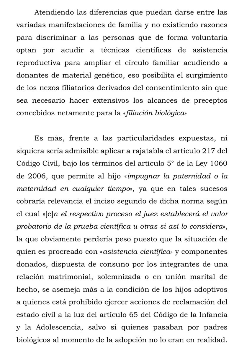 marcoalvarezg's tweet photo. Incidencia del consentimiento en la filiación cuando se acude a técnicas de reproducción humana asistida. Corte Suprema de Justicia SC00-2024. Sentencia de 22 de marzo. https://t.co/c409x4EOIo