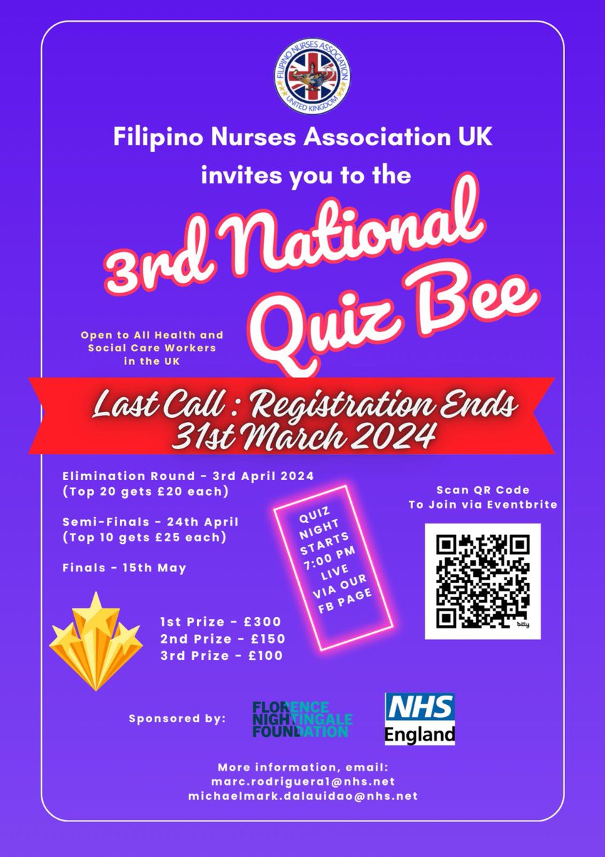 Join us at 7pm UK time this evening 3rd March! Thanks @filipinonurseuk @FNightingaleF @NHSEngland