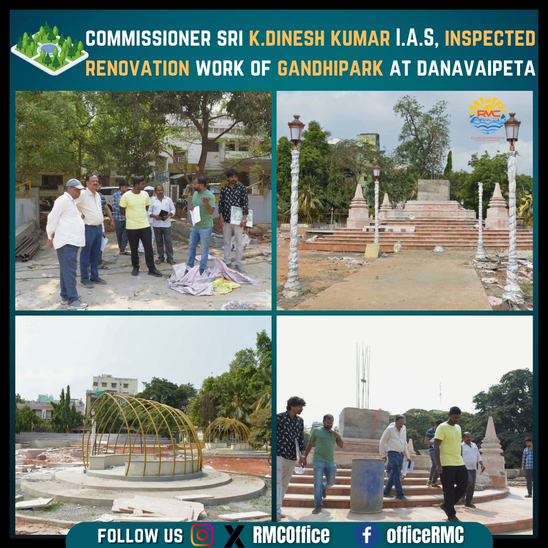 Commissioner Sri K.Dinesh Kumar I.A.S., Inspected Renovation Work Of Gandhipark At Danavaipeta
#renovationwork #GandhiPark #Danavaipeta #inspection #citydevelopment #publicspaces #urbanrenewal #parks