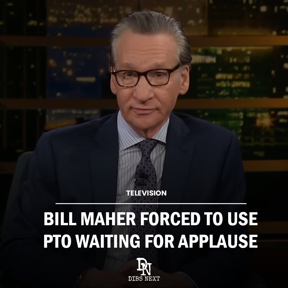 During the latest episode of “Real Time with Bill Maher,” Maher was forced to use an accrued day of vacation while waiting for the audience to laugh at or applaud his joke. Source: dibsnext.com/bill-maher-for…
