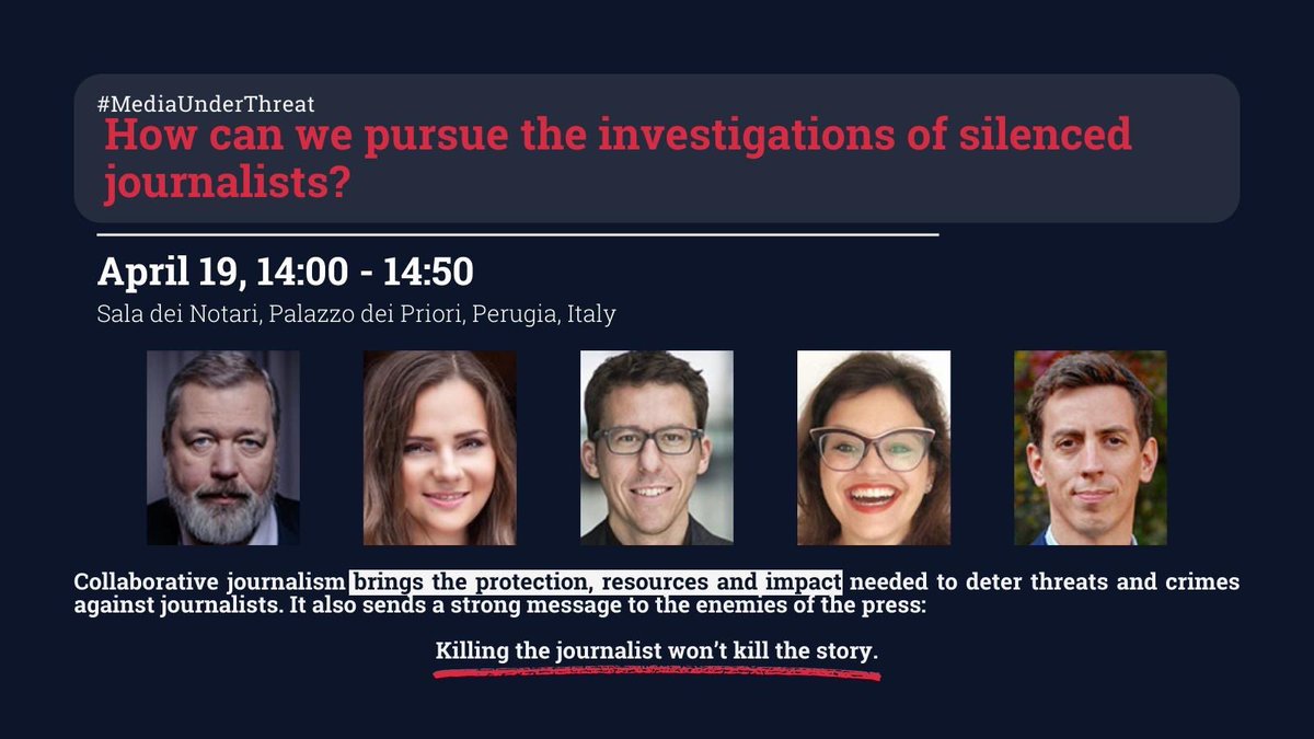 In less than a month, you will have the opportunity to join a discussion co-organised by @FbdnStories and featuring some of the best reporters around the world. What? A panel about “How can we pursue the investigations of silenced journalists?” When? April 19th, 2024 Where? Sala…