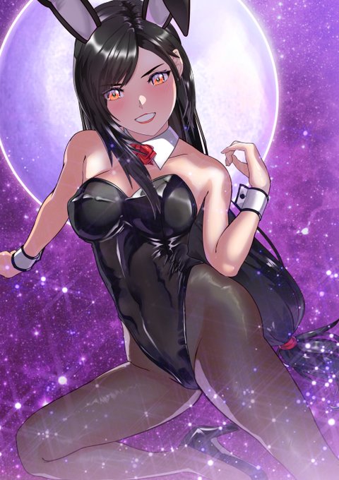 おはようございます(#^.^#)バニースーツがとっても似合うティファたんカワユス 