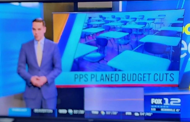 How’s that union deal working out for you, @pdxteachers? I called this after the strike was over. Expect many teachers to lose their jobs. 

Also, @fox12oregon I know the standards to graduate in Oregon are low, but can we get our spelling under control? Thanks. #Portland #orpol
