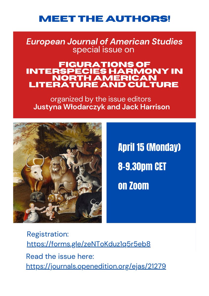 HarmonyFigs's tweet photo. On April 15, you'll have the opportunity to talk to the EJAS special issue contributors! 
👉Where? Zoom platform
👉When? April 15 (Monday), 8-9.30 pm CET
👉Registration form: https://t.co/4UWeyWYDMy
👉EJAS special issue: https://t.co/81gAk6LutD
Read and join us! https://t.co/fxPG04SKxC