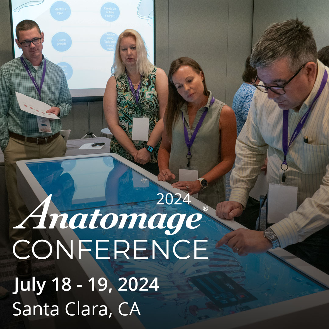 Attention teachers! The US Anatomage Conference will be held July 18-19 in Santa Clara, CA. Learn from peers and experts from education and healthcare and share ideas for educating the next generation of healthcare professionals. Secure a spot bit.ly/3VUTH4D