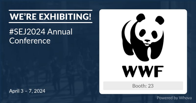 Are you attending #SEJ2024? Stop by Table 23 to tell us about the stories you’re working on and learn about relevant WWF initiatives. You won’t leave empty-handed, because we have a ton of merch to give away! See you in Philly!