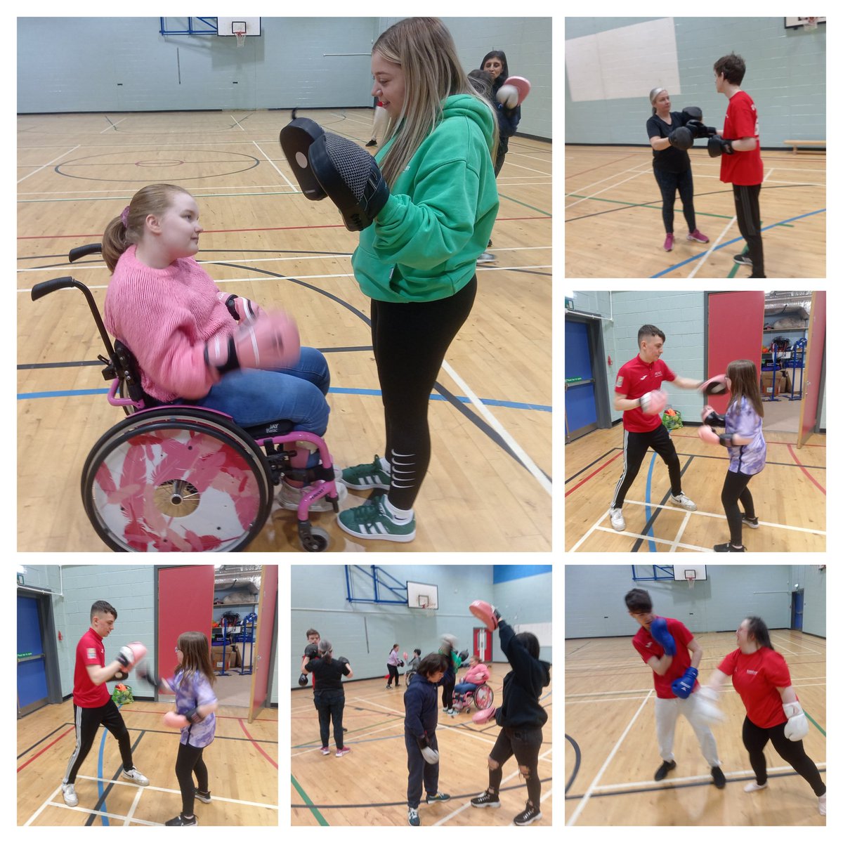 🥊 🥊 boxing for our afternoon sessions. So good even a few mums got involved. No MA's were hurt in the taking of this photo 🤣🤣🤣 @ActiveSchoolsAH @activeschoolsFK @Baker_GCC @Doug_GCC @PEPASSGlasgow