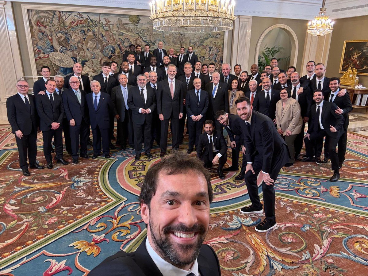 Un placer volver a visitar el Palacio de la Zarzuela para ofrecer la Copa del Rey a Su Majestad.