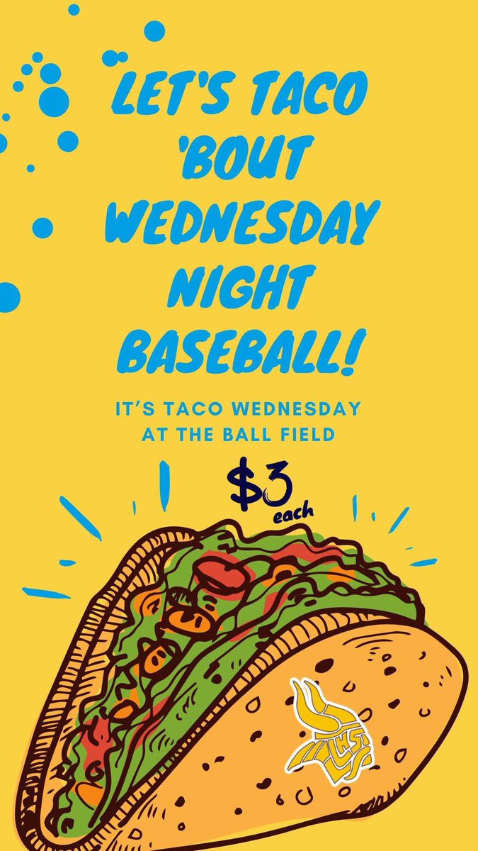 Come out and support Lamar’s JV games tonight at Lamar Ballpark and enjoy taco Wednesday!