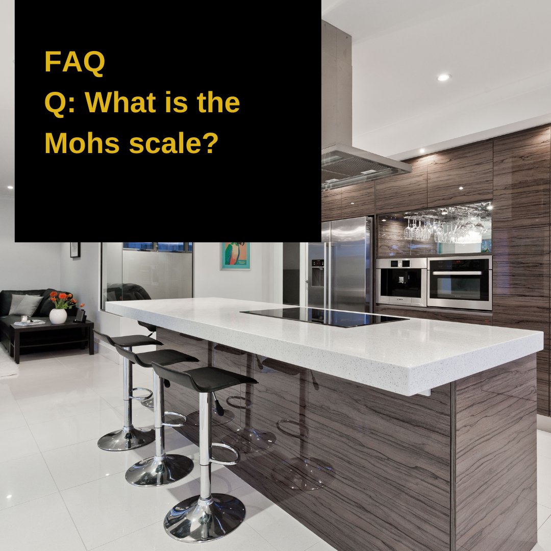 Q: What is the Mohs scale?
A: The Mohs scale tests the hardness of a mineral. The hardness of a material is measured against the scale by finding the hardest material that the material can scratch, or the softest material that can scratch the material.

#Countertops #Homeupdate