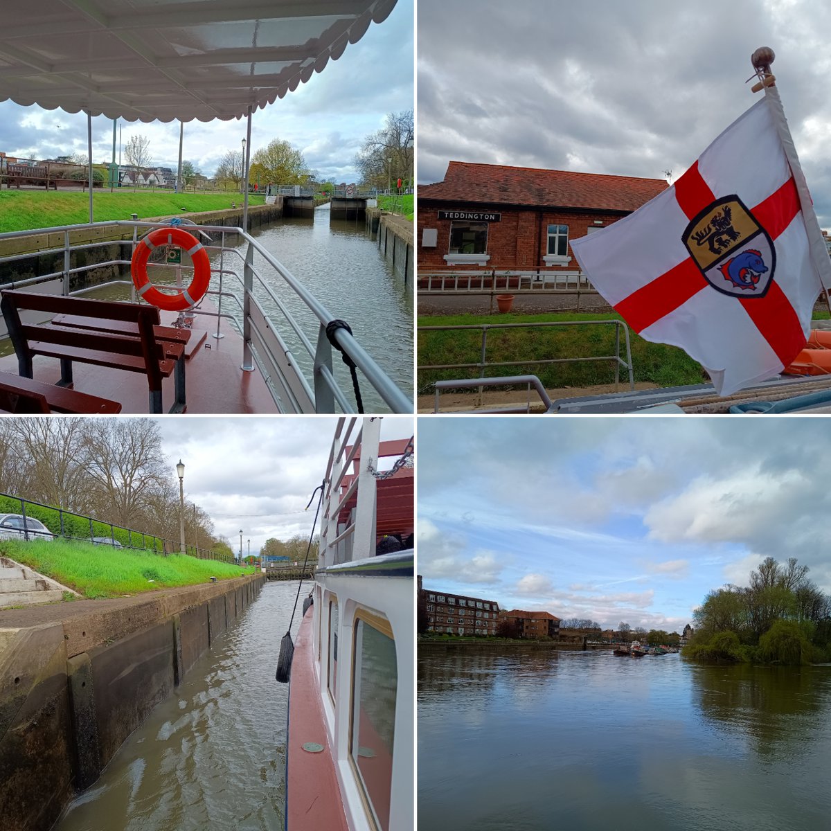 We've had fair weather today, perfect day for a cruise on the river. #DunkirkLittleShip #PrincessFreda operates our #Richmond to #HamptonCourt regulary. Our cruises to Hampton Court pass through #TeddingtonLock, the largest lock on the non tidal Thames: thamesriverboats.co.uk