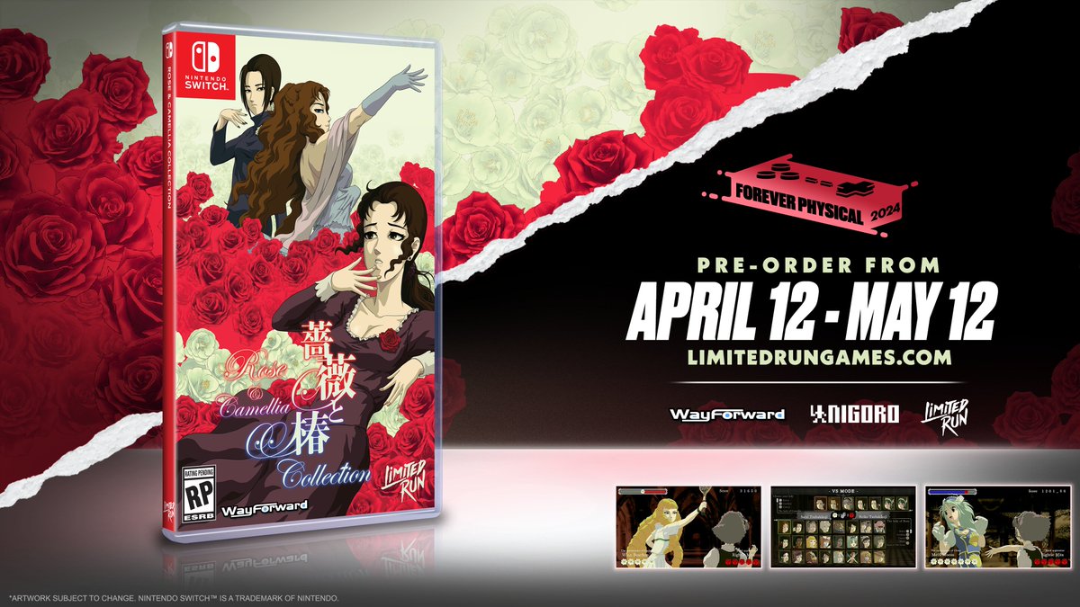 Grace and glamor give way to open-handed dueling across five games of aristocratic absurdity in Rose & Camellia Collection! Pre-orders for physical editions will launch on April 12th!