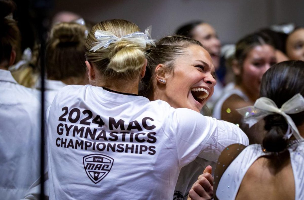 WMU Gymnastics is officially the 2024 Mid-American Conference CHAMPIONS!! 🏆 Congratulations to this outstanding team! #BroncosReign 💛 🐴