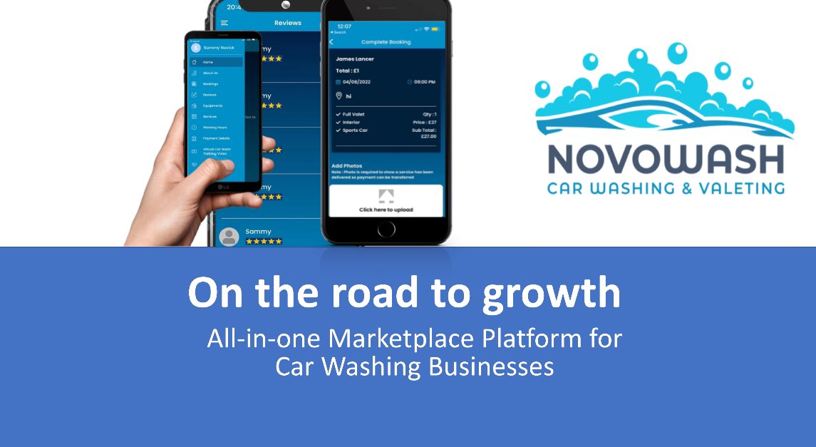 🚀 Join our journey to creating the number one platform for car washing businesses and customers! 🌟🚗💦 Novowash.co.uk #CarWashingRevolution #JoinTheJourney #GameChangers #Innovation #Success #Opportunity #CarWashingPlatform
