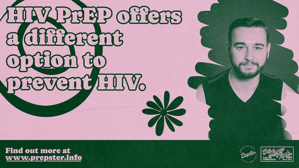 HIV PrEP offers a different option to prevent HIV. HIV PrEP is preferred by some of us over condoms, or can be used in combination with other prevention methods such as treatment as prevention (U=U). Find out more at prepster.info