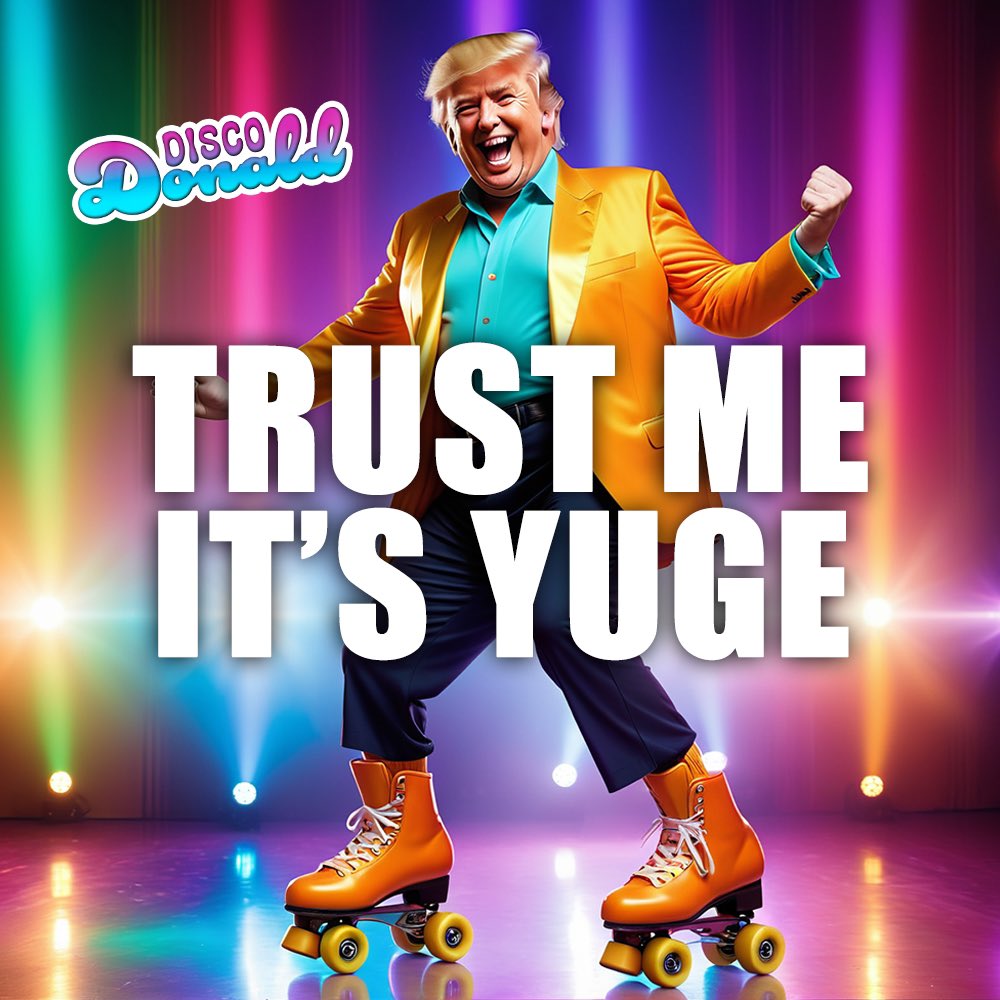 HamillJe's tweet photo. @ComingSoon247 Disco Donald Trump is ready to party on $SOL #memecoins ! Final hours don’t miss it!

🕺🕺🕺It’s gonna be yuge!!! $DiscoDJT #Trump 

Presale now live at: 
https://t.co/5GD5wSXpIy https://t.co/rIuXkOD3rU