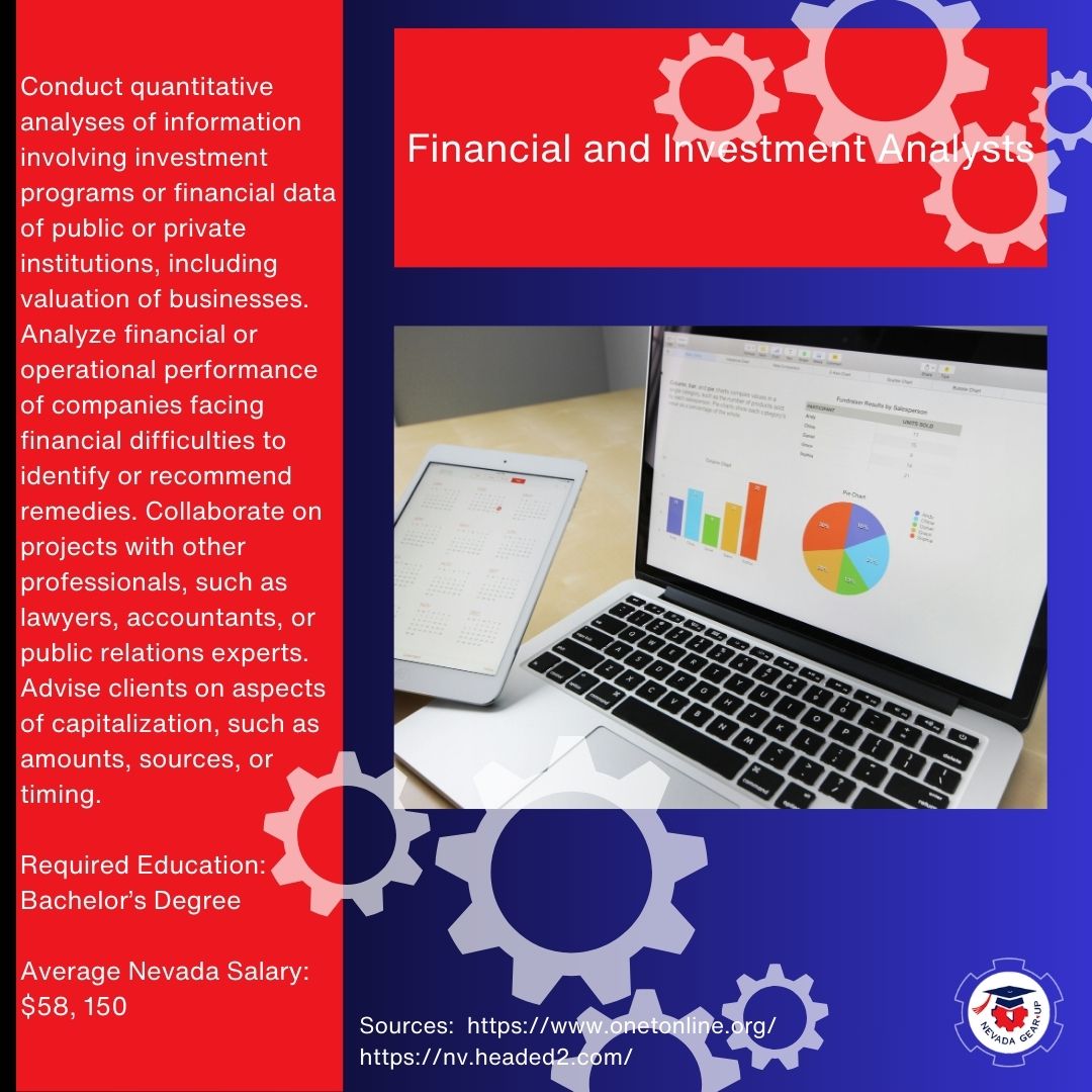 #WinningWednesdays! April is Financial Literacy Month! This month we will feature finance related careers. Our first career in the field is Financial and Investment Analysts. If this career interests you, visit: ow.ly/iBvU50QULYg