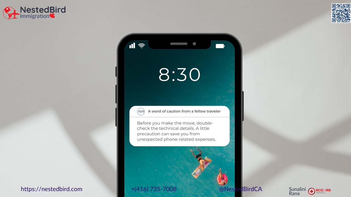 Ensure your phone is compatible with Canadian networks to avoid unnecessary costs and potential communication hiccups.
#CanadianImmigration Visit nestedbird.com or WhatsApp 1 (416) 735-7008 #NestedBirdImmigration #newcomers #canada #CRSscore #PermanentResidence #Canada