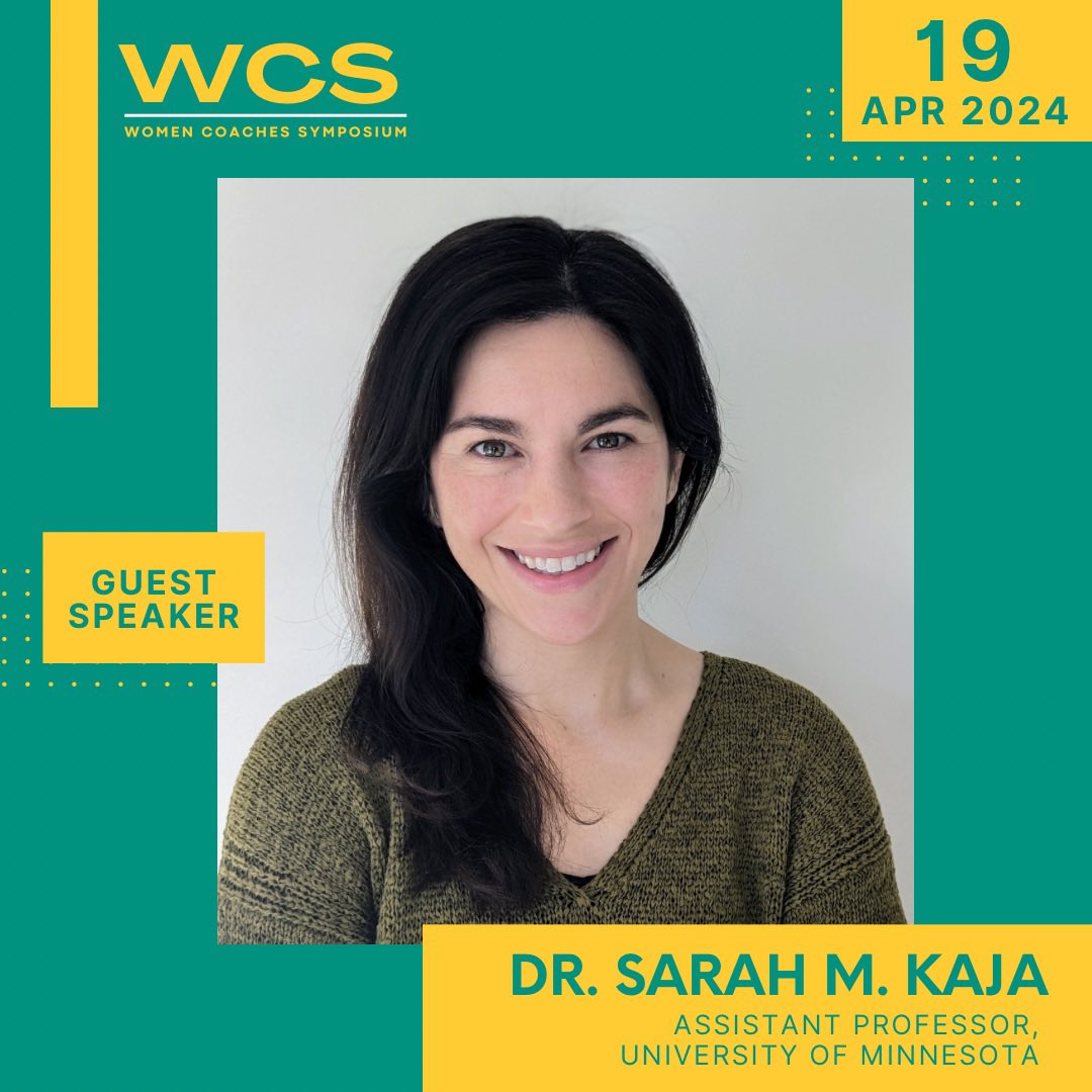 We are so excited to have Dr. Sarah M. Kaja speak at our 2024 WCS! Register at WCS.UMN.EDU